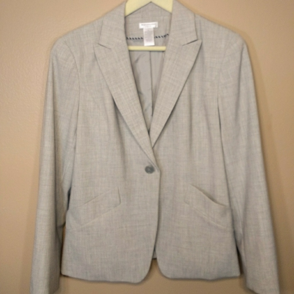 Worthington stretch gray blazer suit jacket